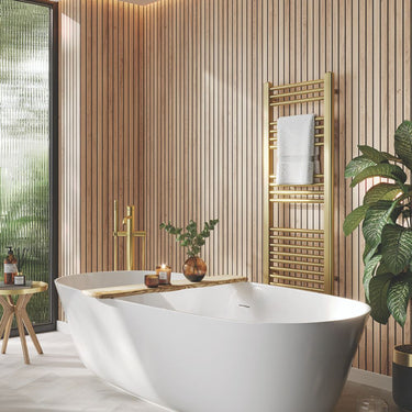 Naturepanel Bleached Cuneo Oak Slat Wall Shower Panel